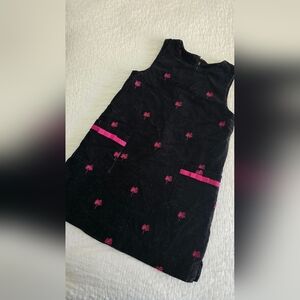 Lilly Pulitzer Girls Dress Size 5 Black velvet